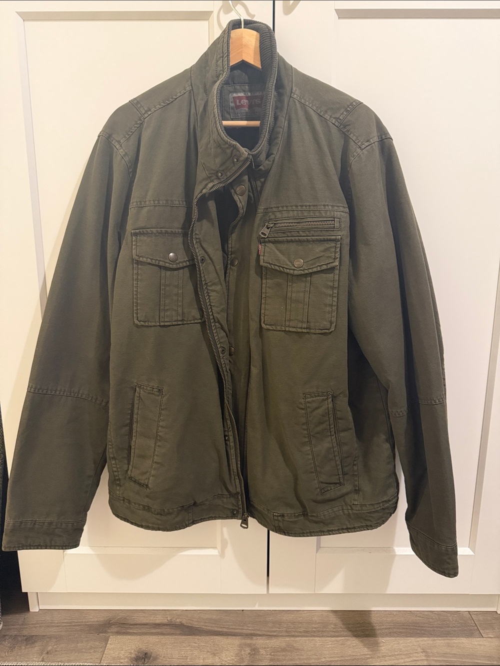 Levi's Men's Olive Green Military Field Jacket